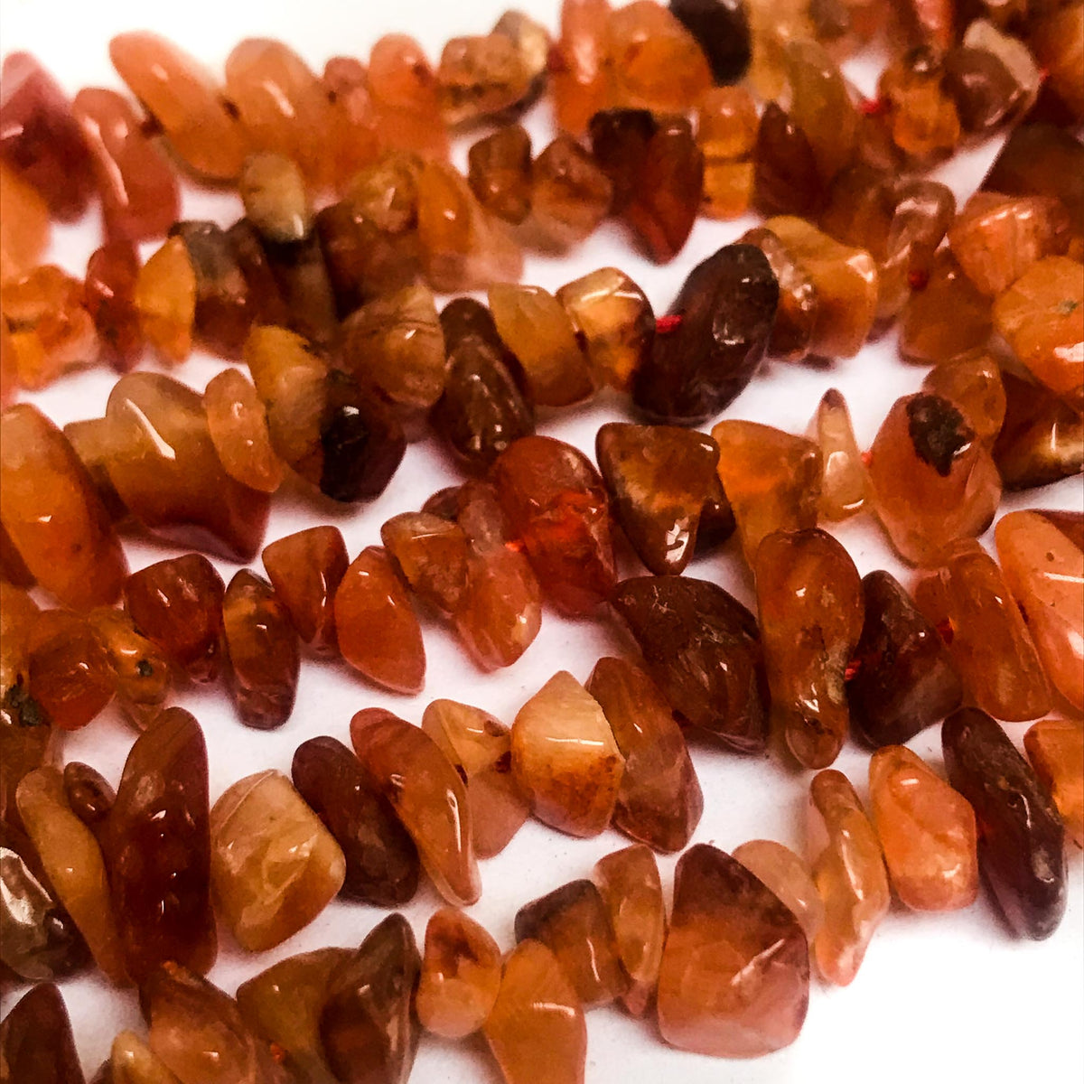 Natural Carnelian Chips (5 Strands)