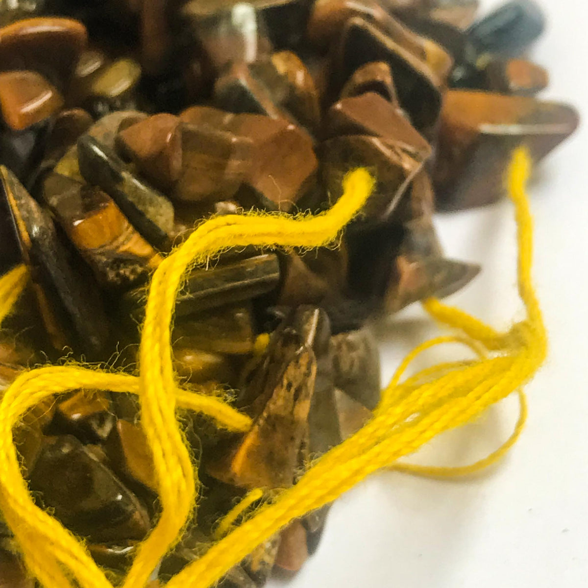 Natural Dark Tiger Eye Chips (5 Strands)