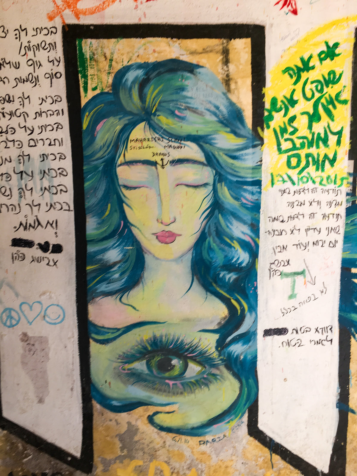 Short-Sleeve Unisex T-Shirt Beatles Ashram Cathedral Graffiti Meditating Goddess by IndiOdyssey