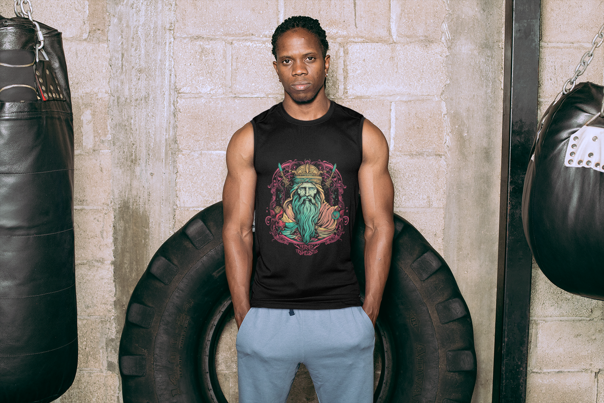 Hermes Trismegistus Muscle Shirt in Black by Indiodyssey