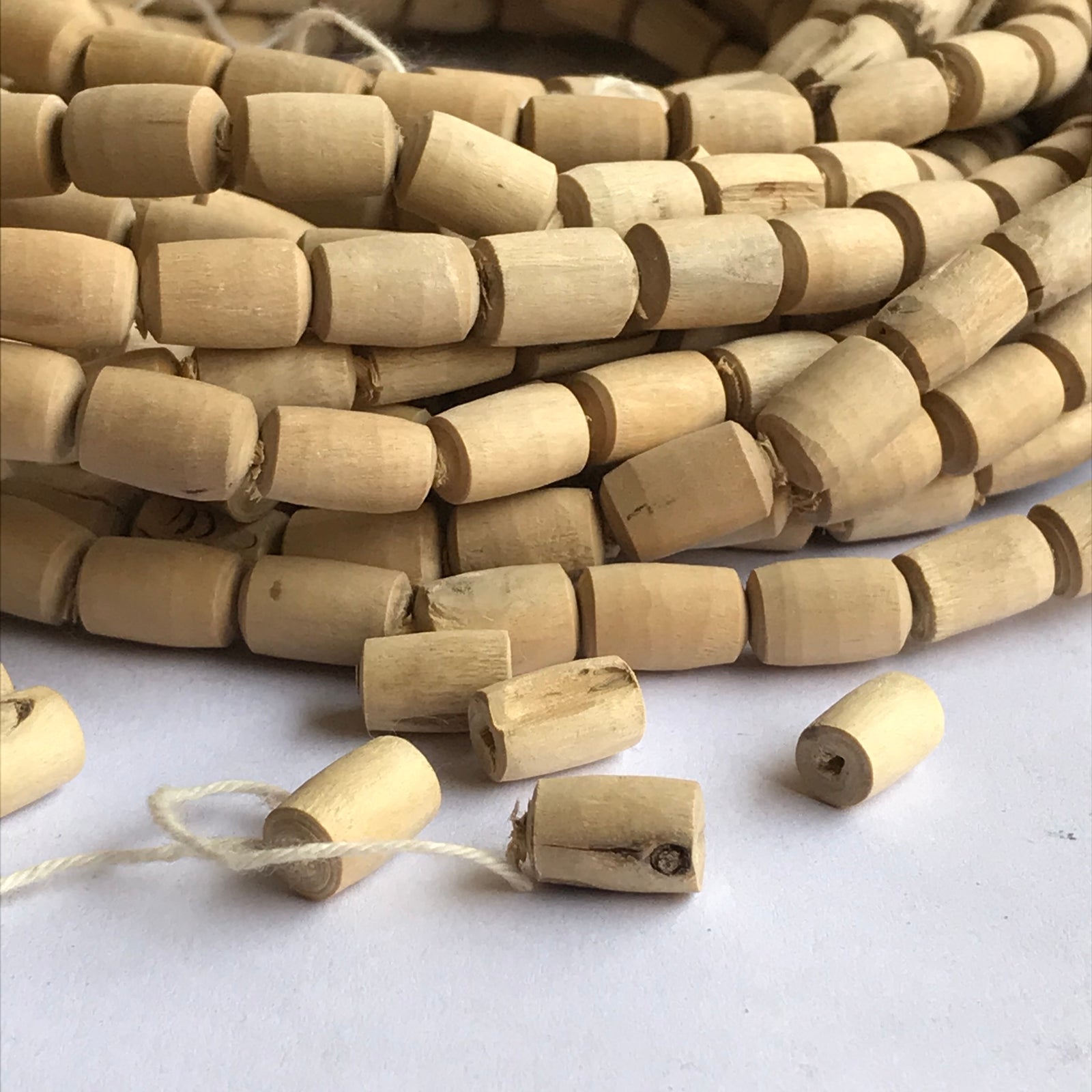 Smooth Barrel Tulsi Beads