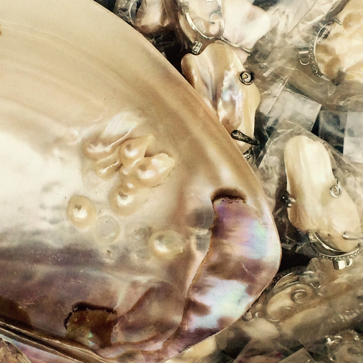 Black Pearls and Vaijanti Job&#39;s Tears 108 Mala