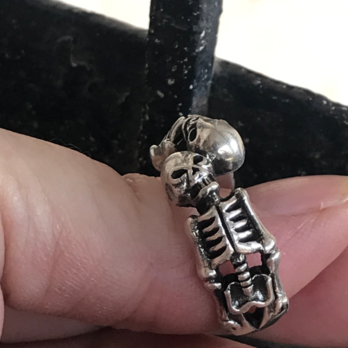 Skeleton Sterling Silver Ring (Size 11 US/20.75mm)