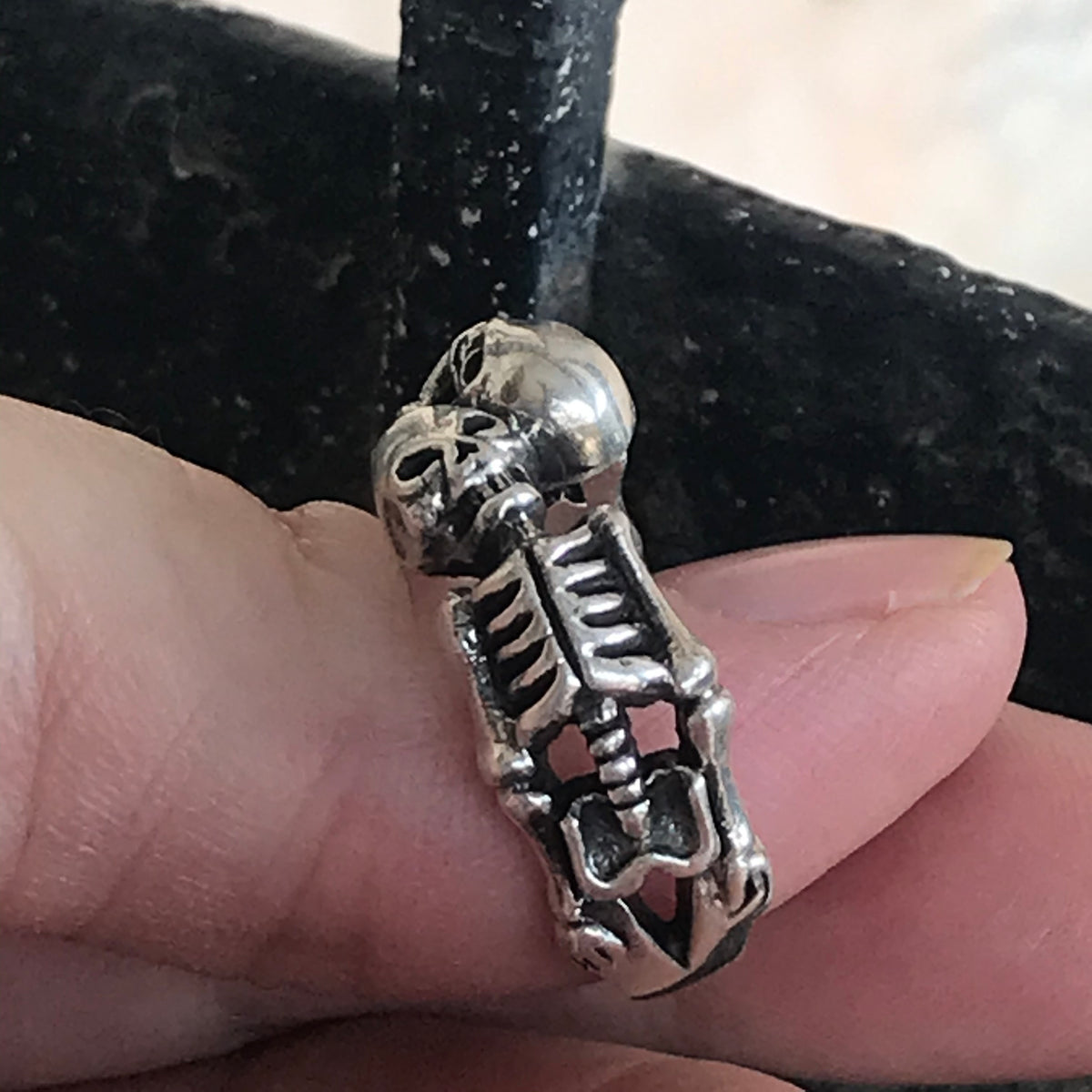 Skeleton Sterling Silver Ring (Size 11 US/20.75mm)