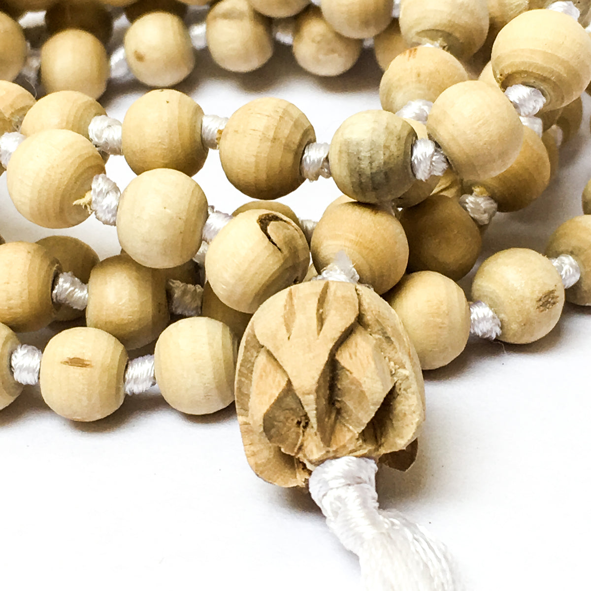 IndiOdyssey Tulsi Lotus Hand-knotted Malas from Vrindavan