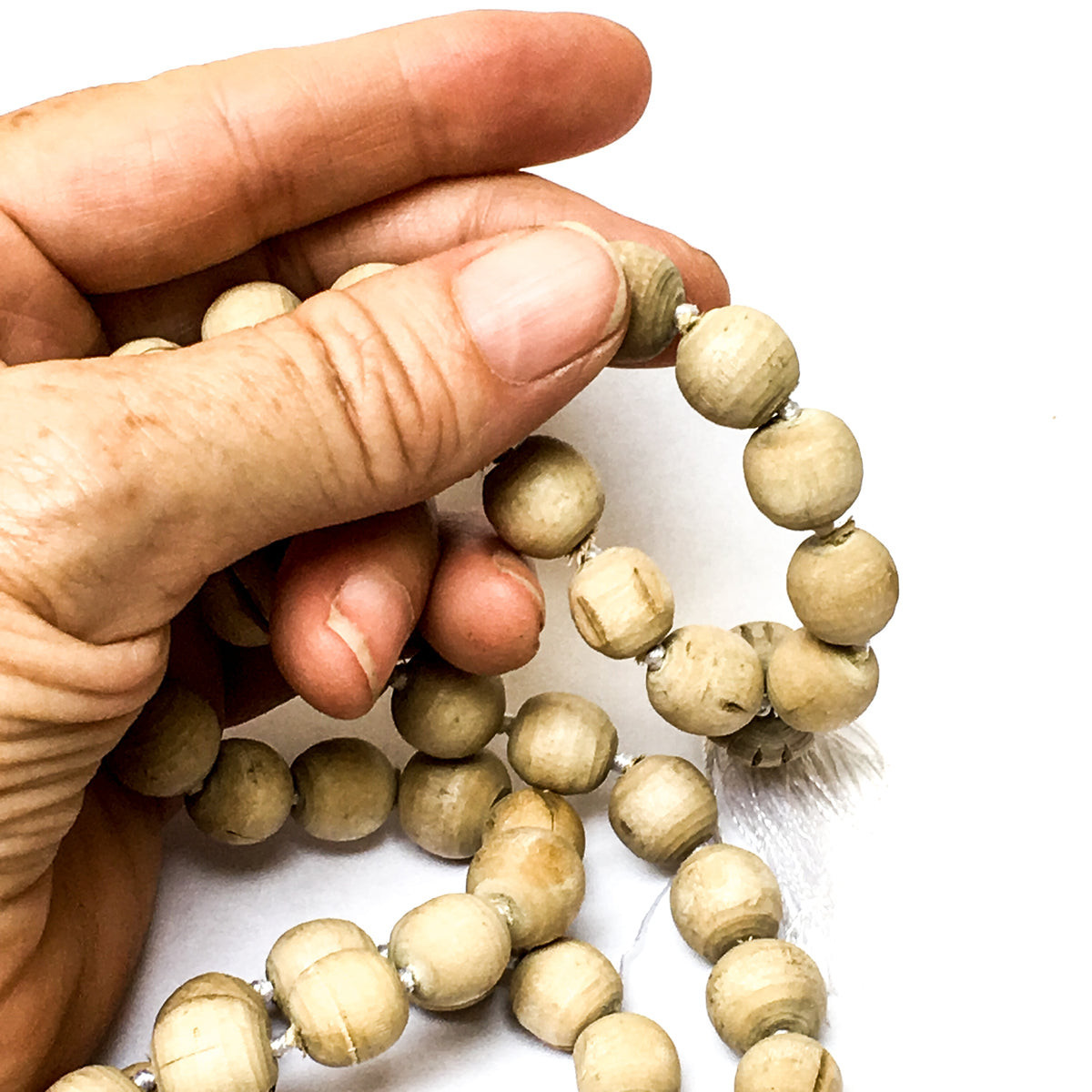 IndiOdyssey Tulsi Lotus Hand-knotted Malas from Vrindavan