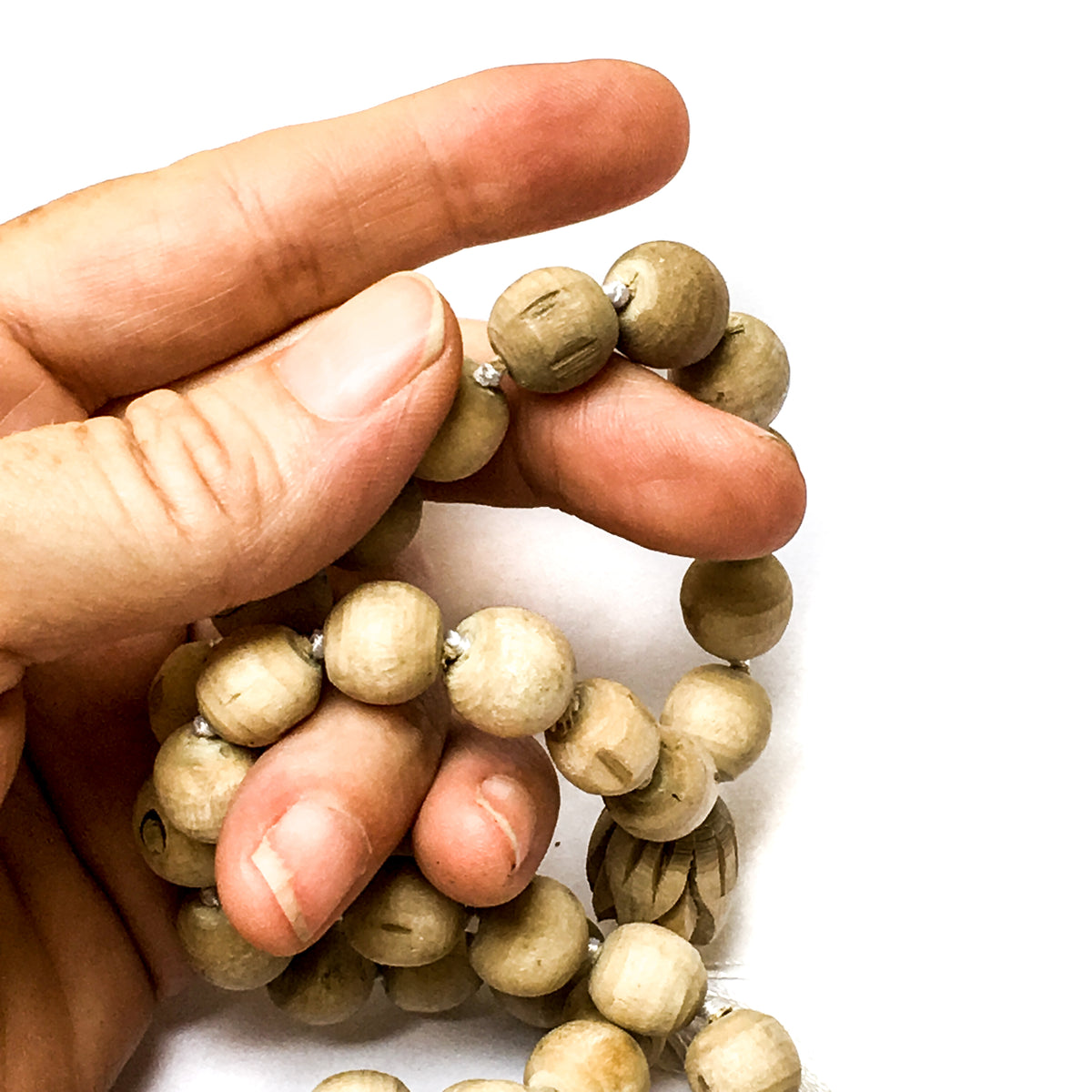 IndiOdyssey Tulsi Lotus Hand-knotted Malas from Vrindavan