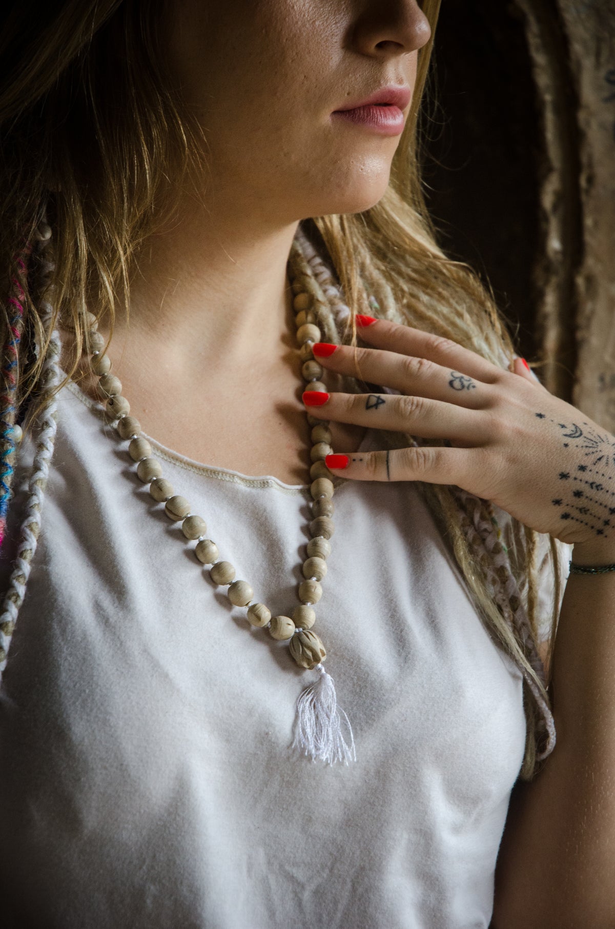 Tulsi Lotus Hand-knotted Malas 54/108