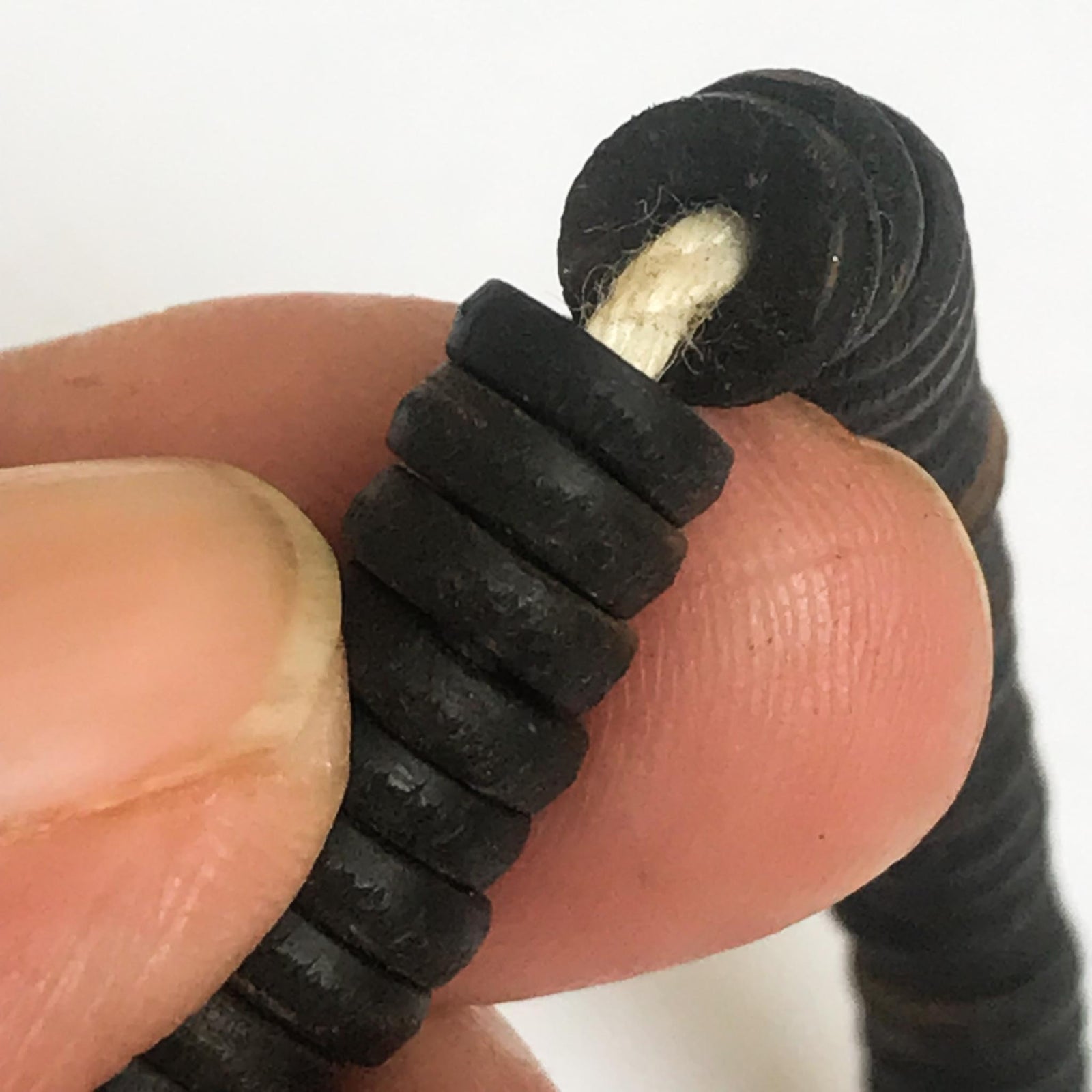 Coconut Shell 6.5mm Round Beads (1 stand)