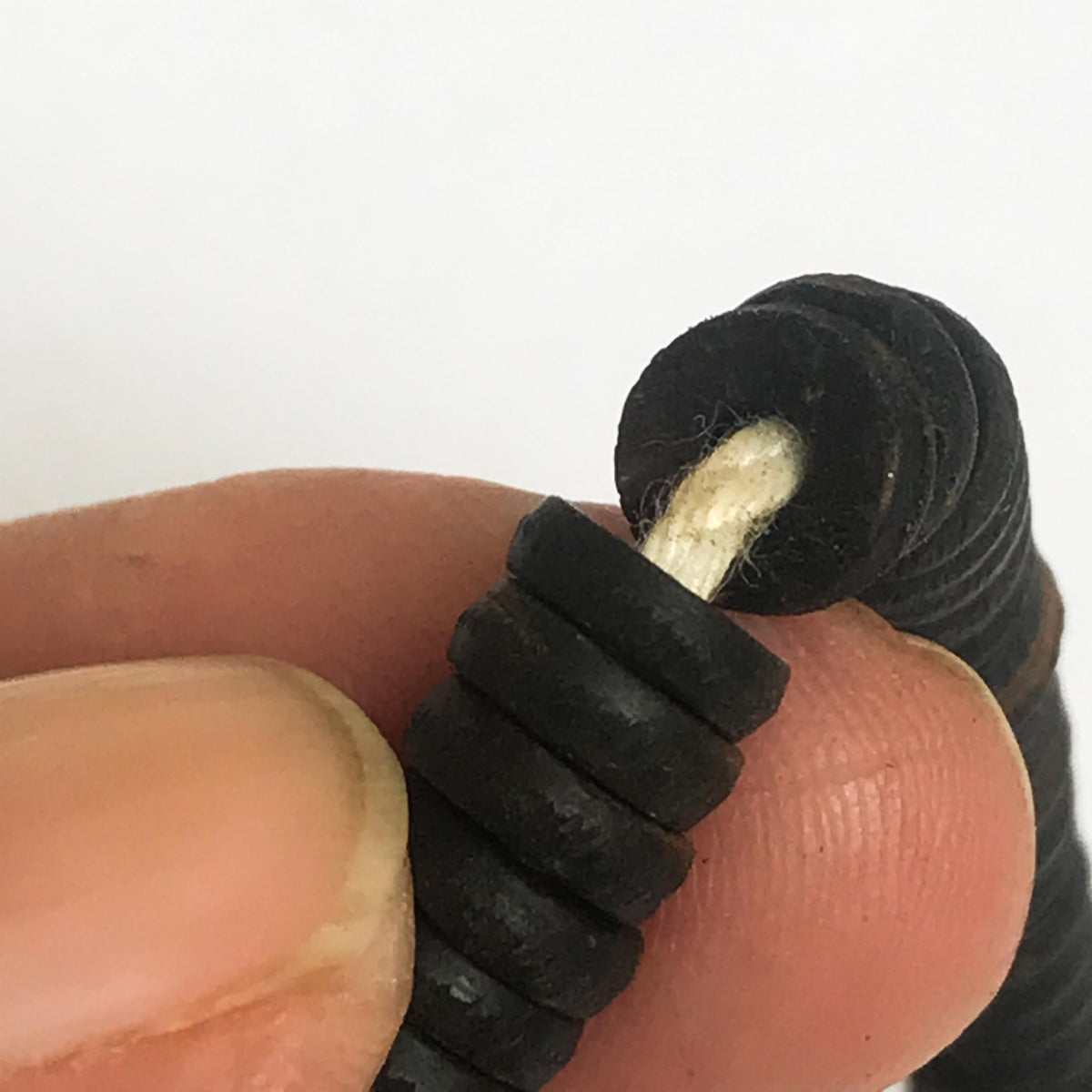 Coconut Shell 6.5mm Round Beads (1 stand)