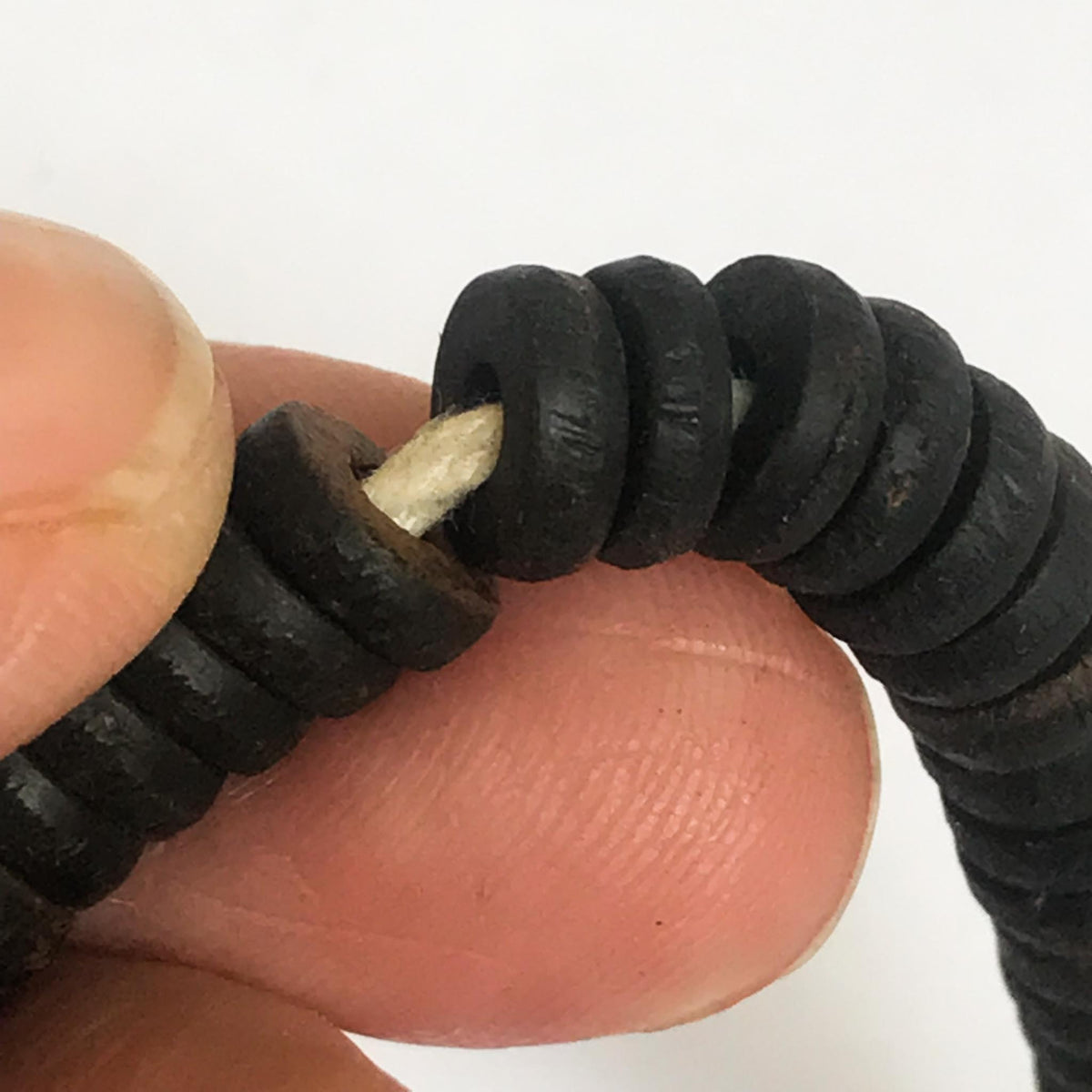 Coconut Shell 6.5mm Round Beads (1 stand)