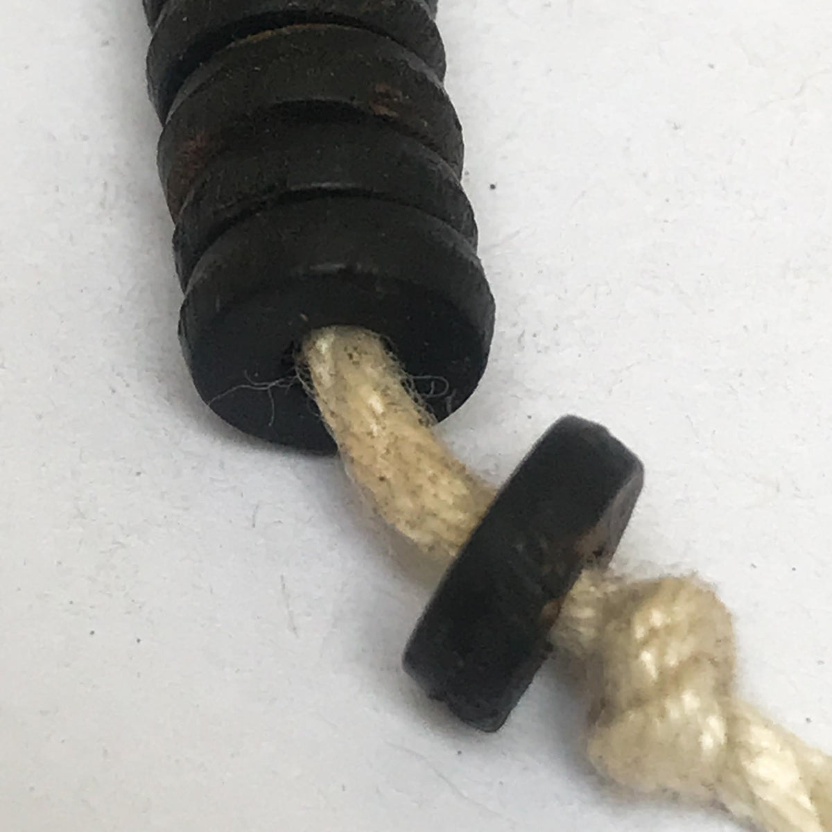 Coconut Shell 6.5mm Round Beads (1 stand)