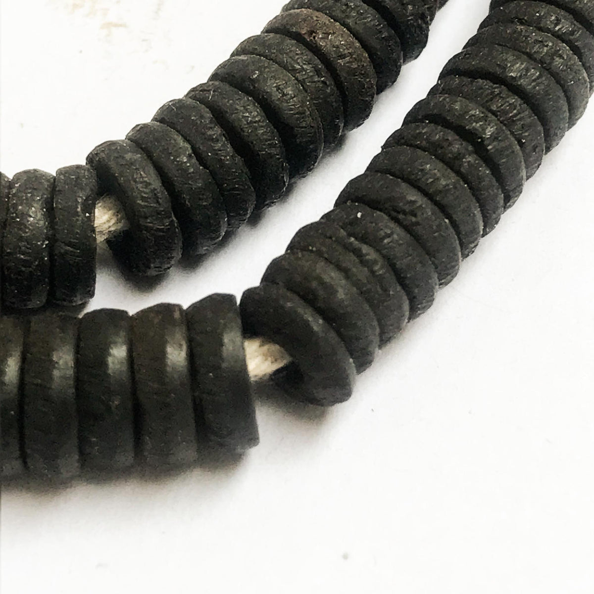 Coconut Shell 6.5mm Round Beads (1 stand)