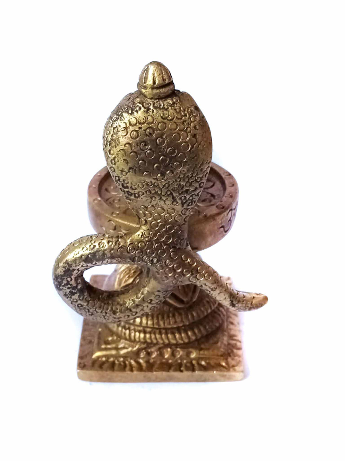 Small Premium Brass Shivling with Sheshnag