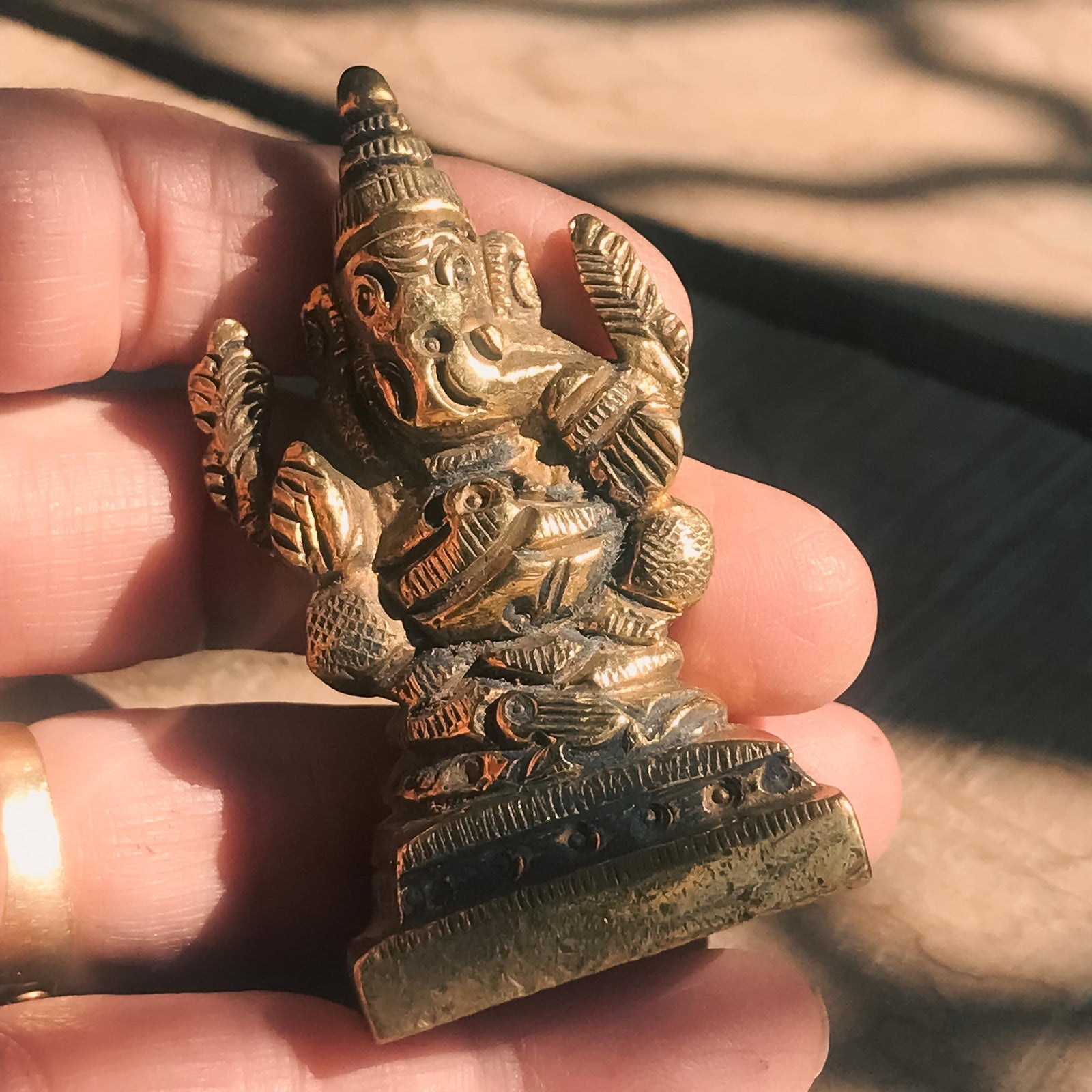 Small Brass Ganesh