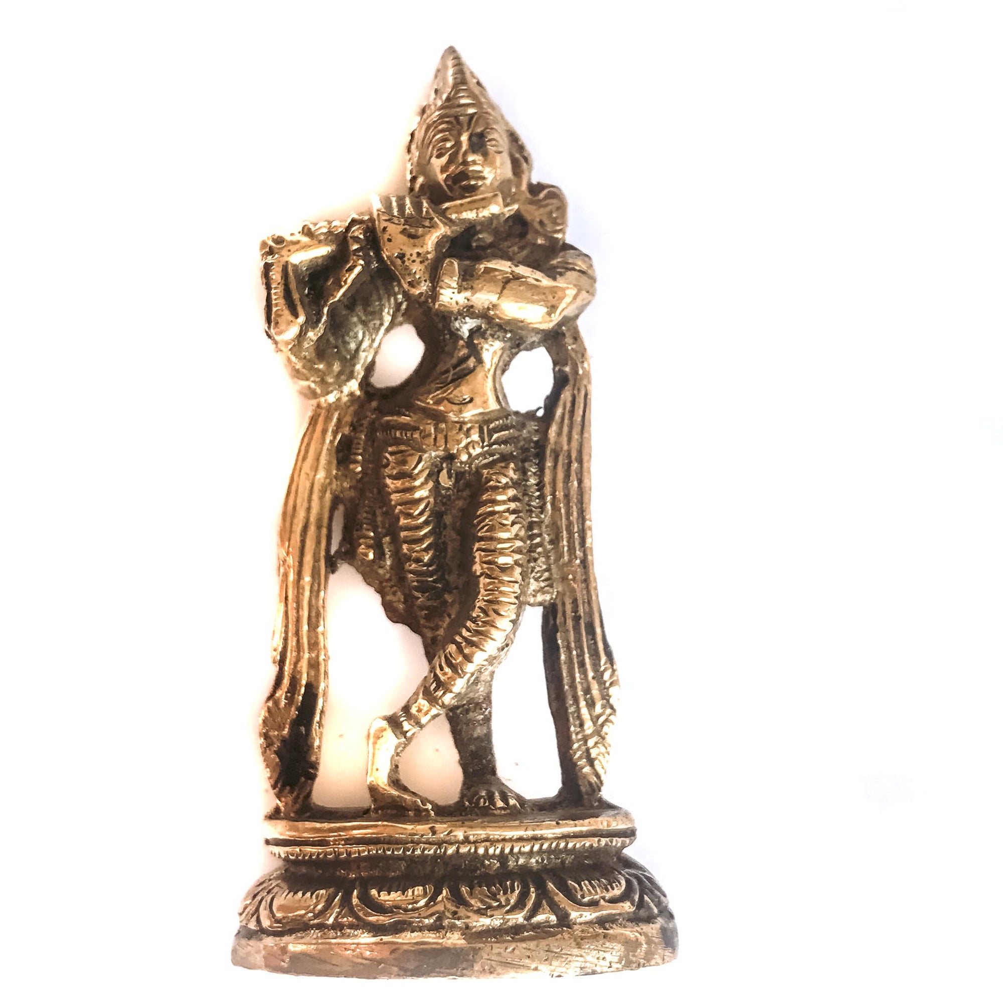 Small Brass Krishna