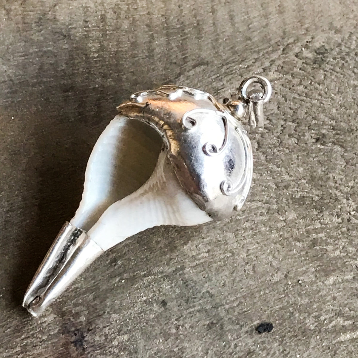 Lakshmi Tiny Conch Shank Pendant