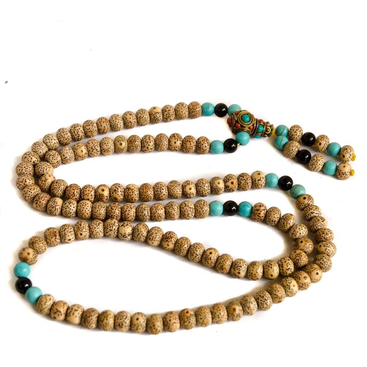 Moon and Stars bodhi seed 108 mala 