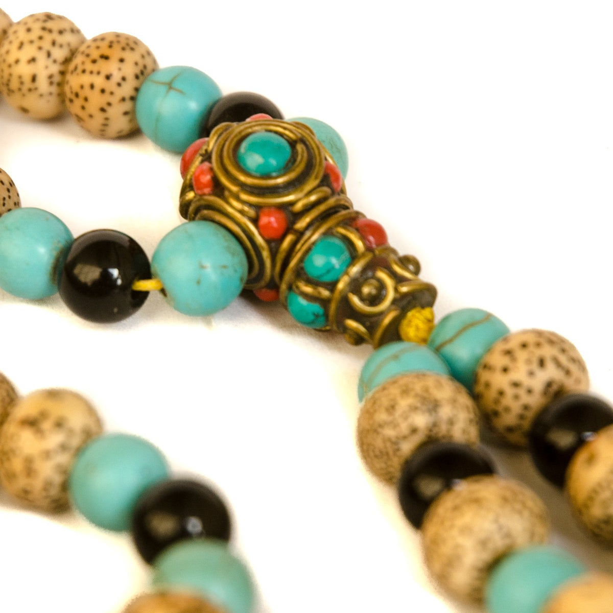 Moon and Stars bodhi seed 108 mala 