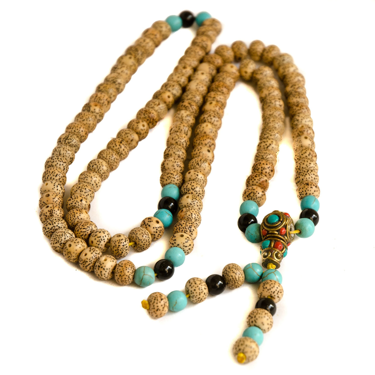 Moon and Stars bodhi seed 108 mala 