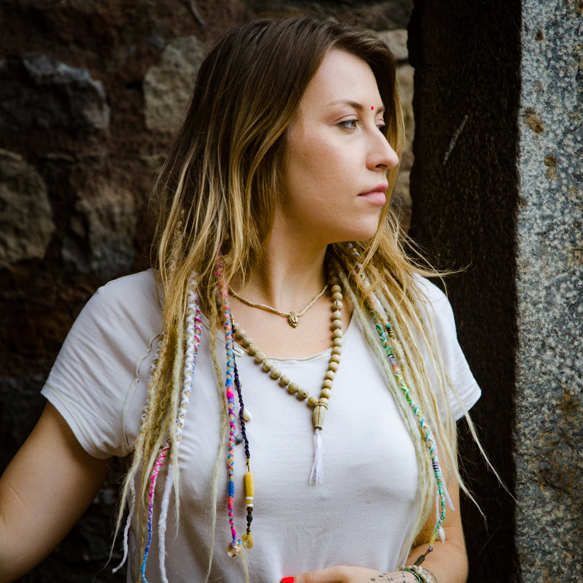 Tulsi Mridanga Hand-knotted Half (54+1) or Full (108+1) Mala