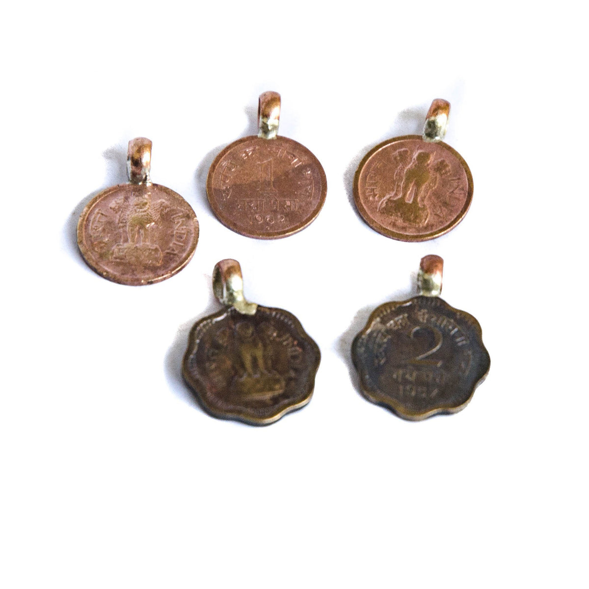 Old Indian Coin Charms