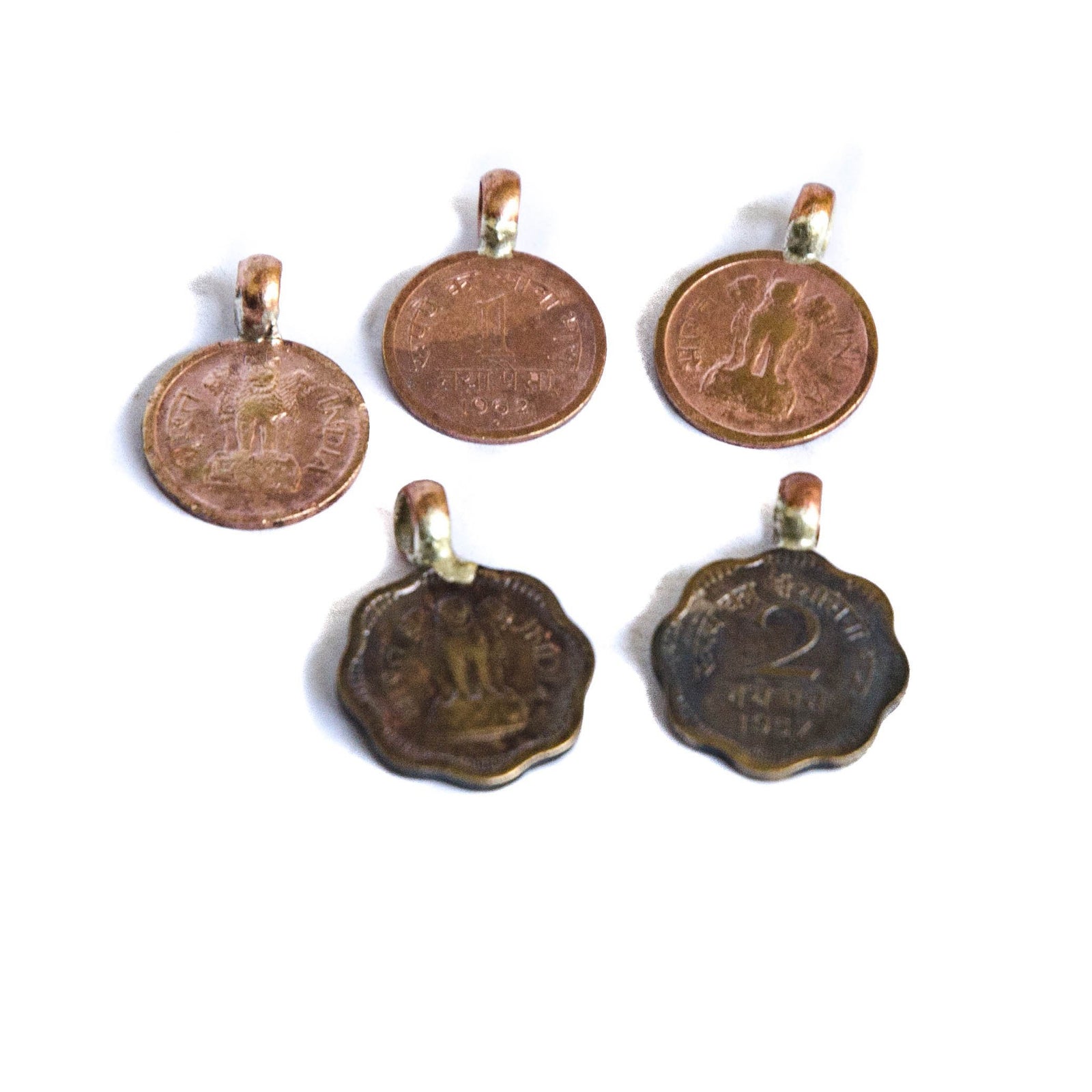 Old Indian Coin Charms