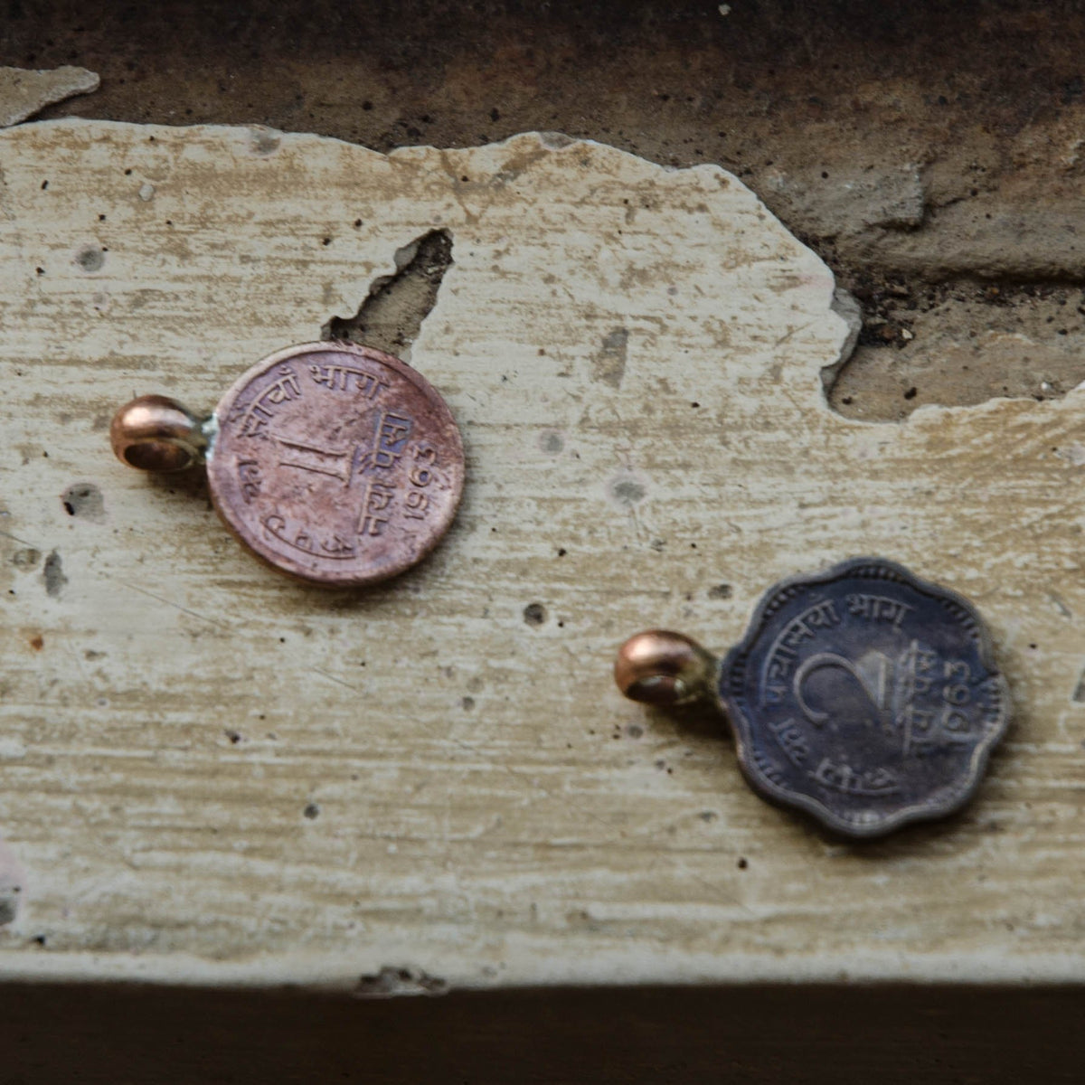 Old Indian Coin Charms