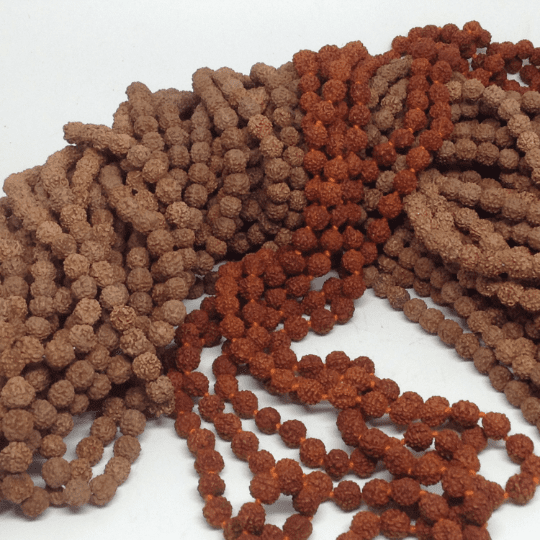 6mm Natural Rudraksha, 10pcs