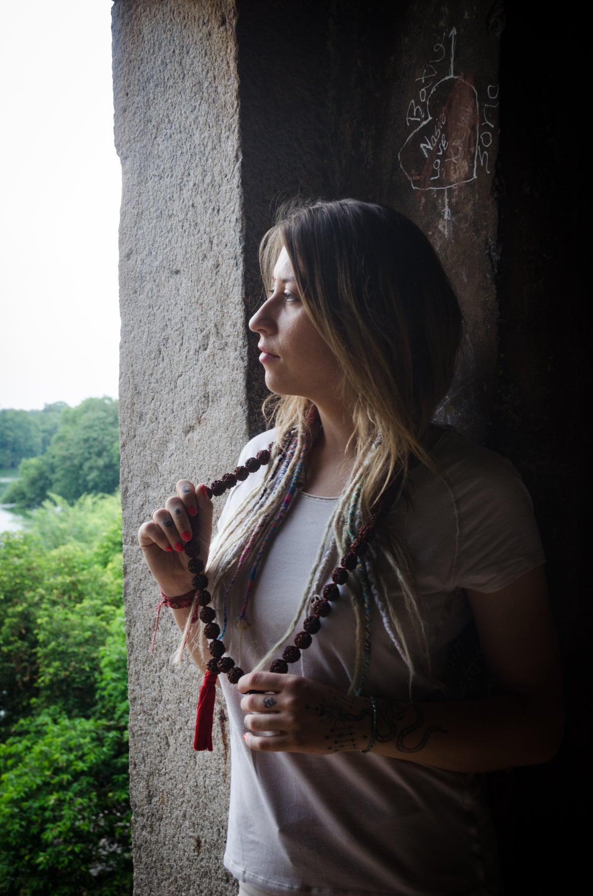 Large Rudraksha Necklace IndiOdyssey