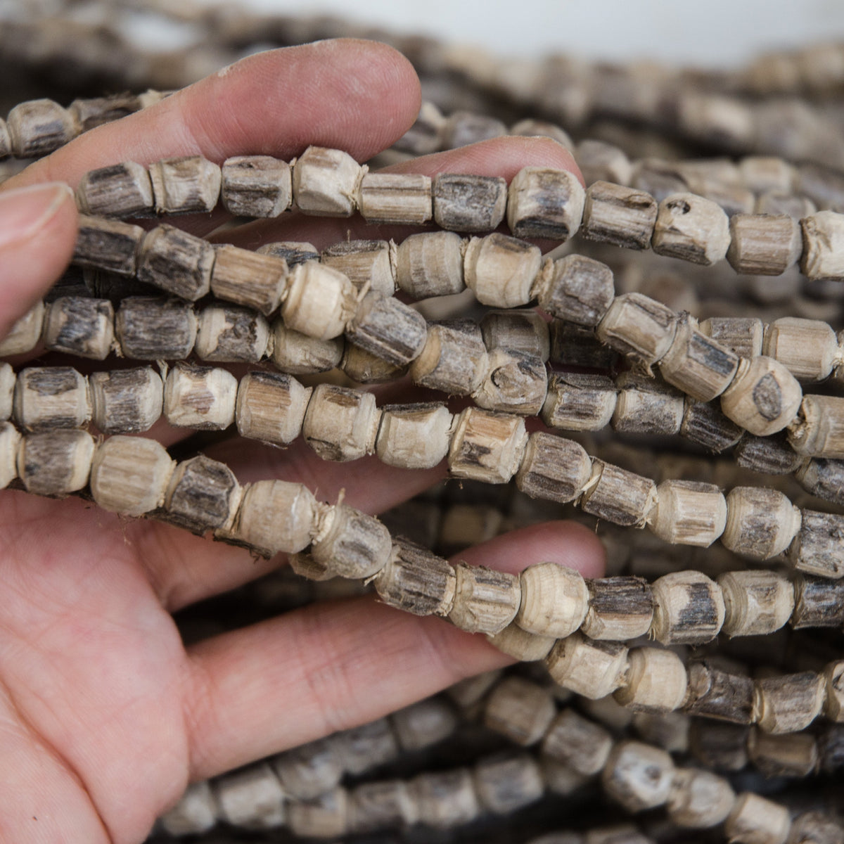 Rough Hewn Tulsi Beads