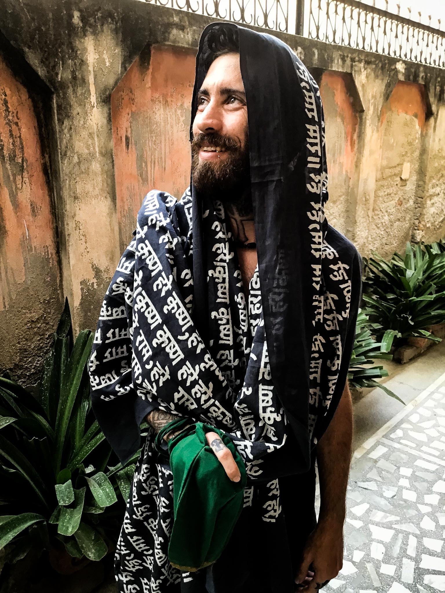 Large Cotton Chaddar Shawl Hand Block Print