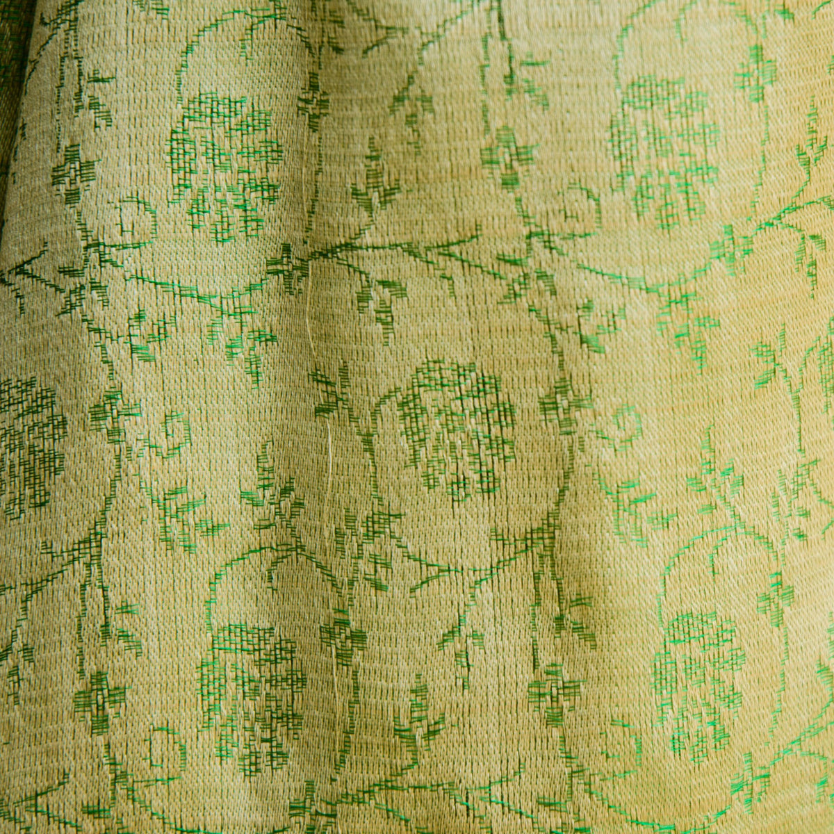 Banarasi Brocade Silk Shawl - Green