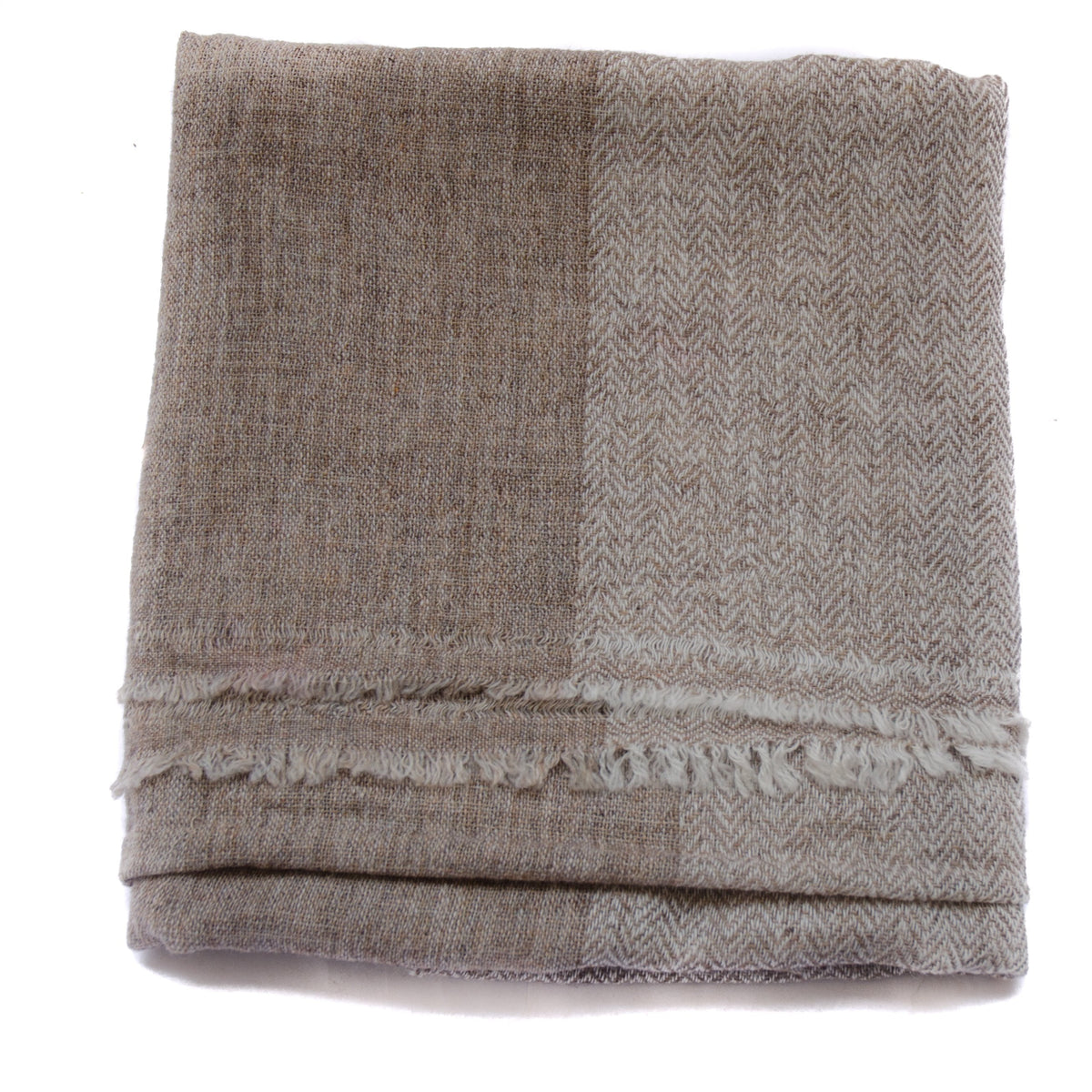 Cashmere Wool Shawl - Natural
