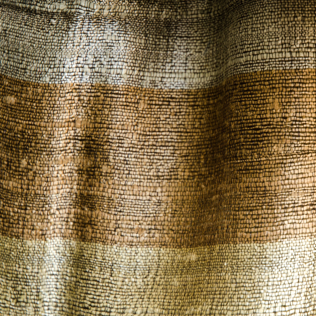 Bihari Raw Silk Scarf - Gold &amp; Red