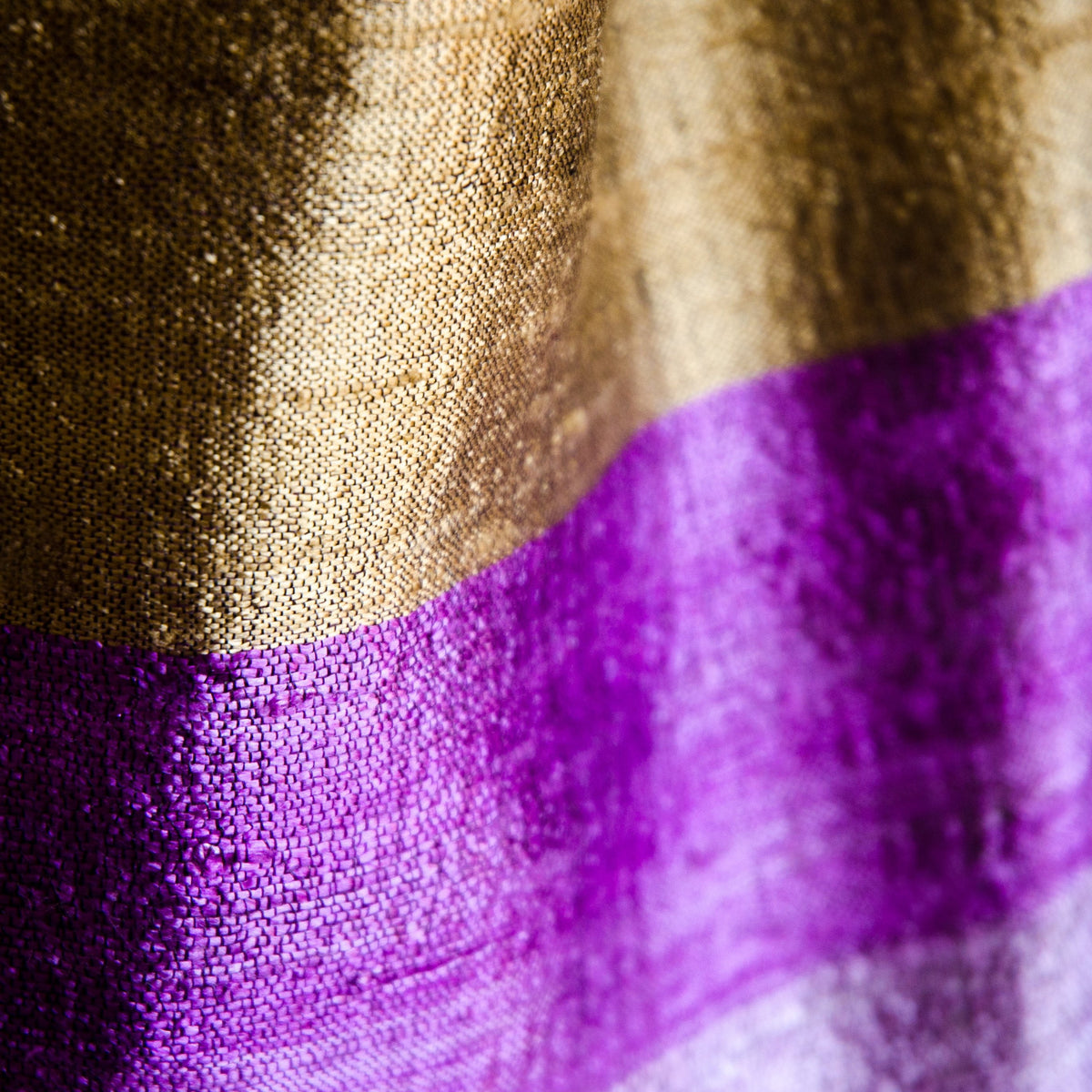 Bihari Raw Silk Scarf - Purple