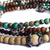 Arizona Turquoise, Sandalwood & Tulasi Wrap Bracelet IndiOdyssey