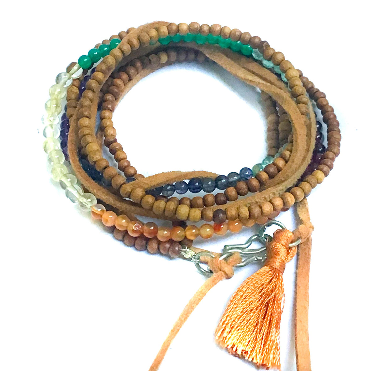 Chakra Bracelet - Gemstones &amp; Sandalwood
