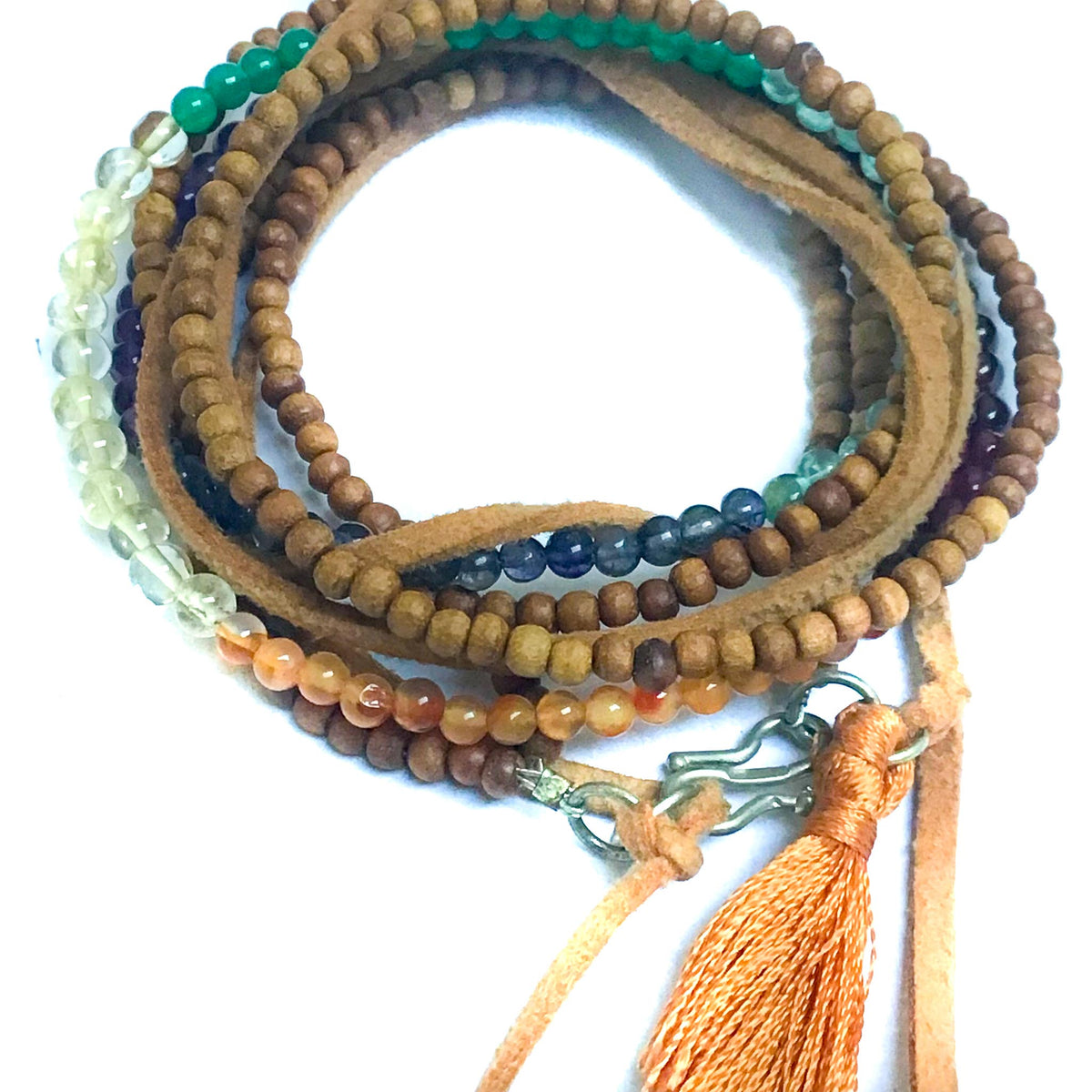 Chakra Bracelet - Gemstones &amp; Sandalwood