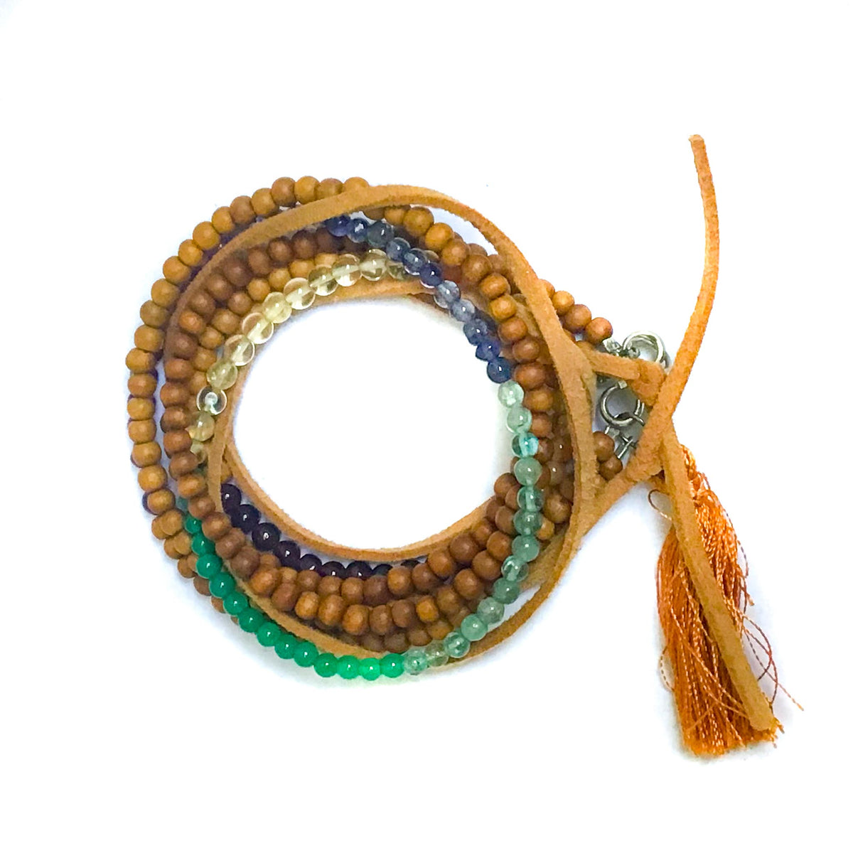 Chakra Bracelet - Gemstones &amp; Sandalwood