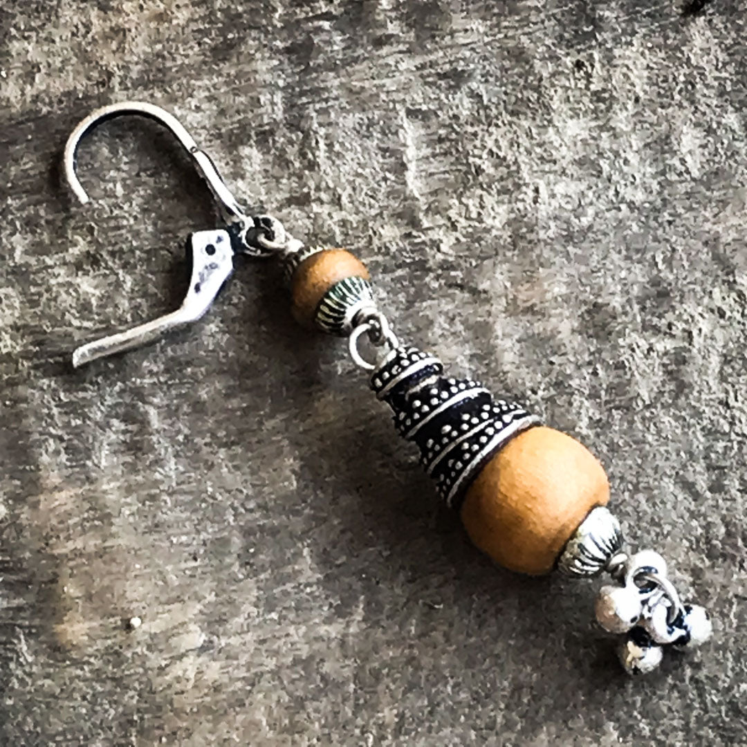 Sterling Silver Tulsi Dangle Earrings