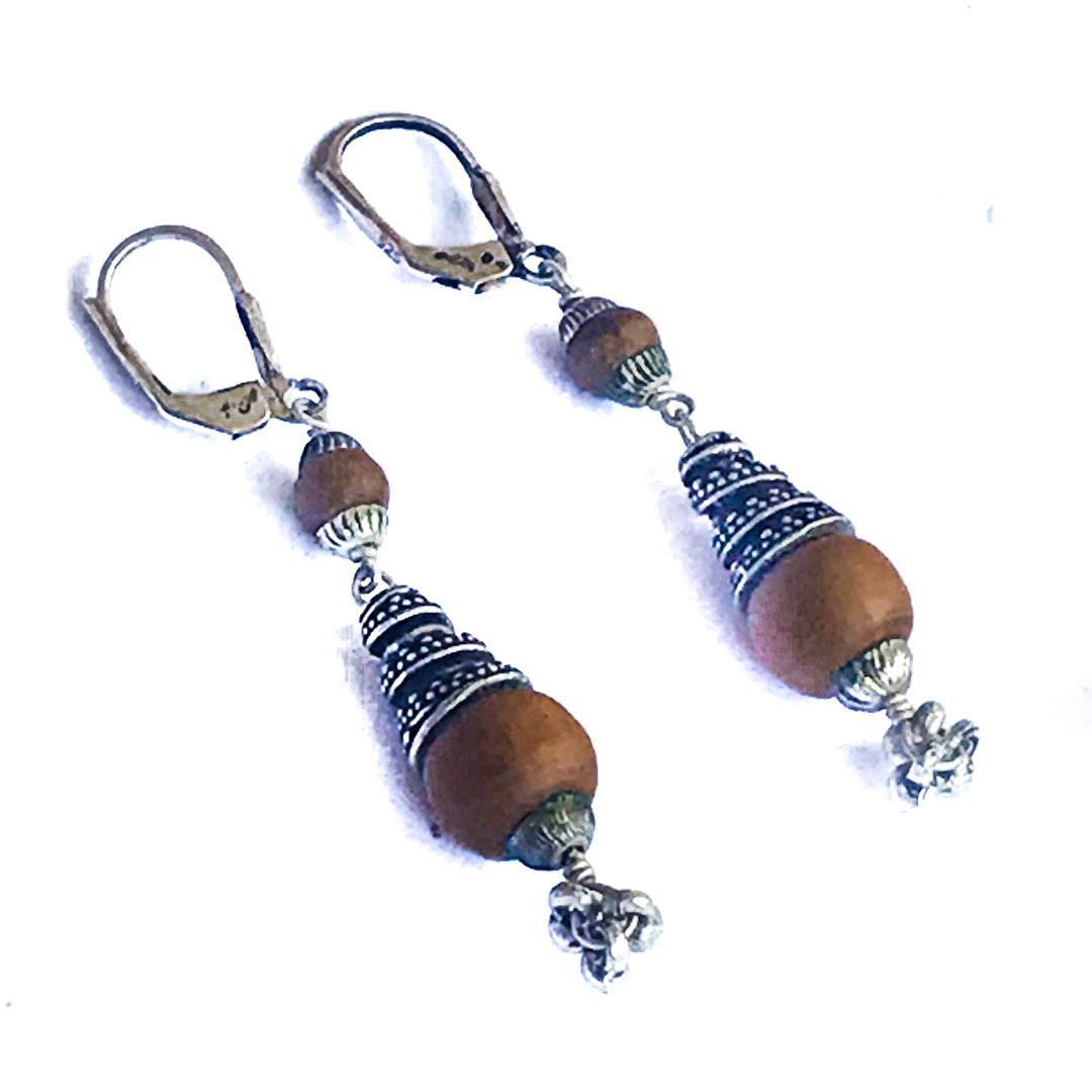 Sterling Silver Tulsi Dangle Earrings