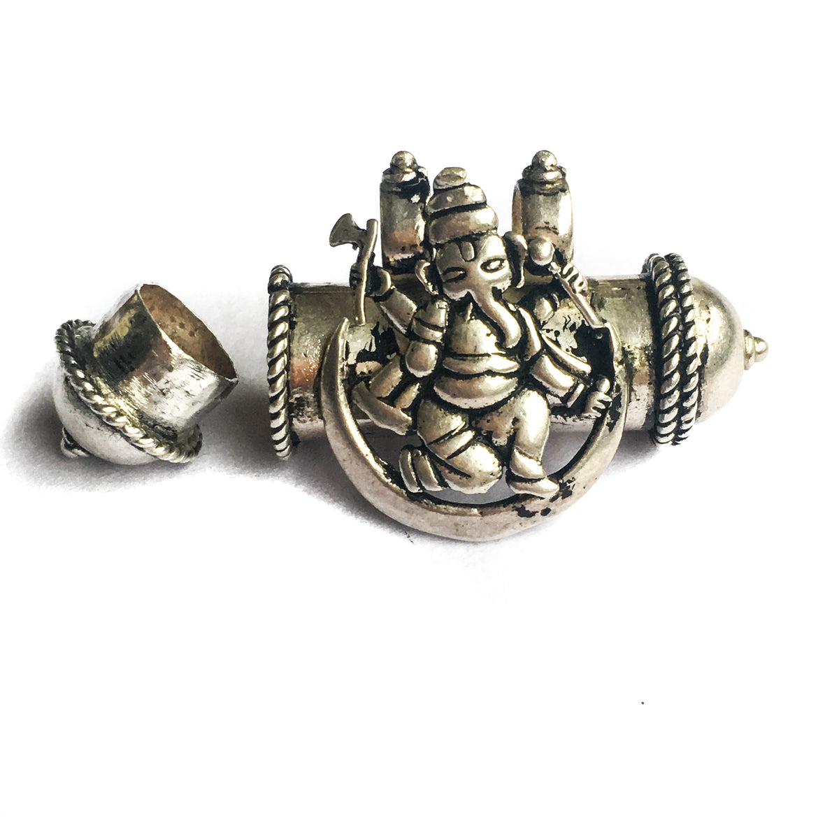 IndiOdyssey Silver Ganesh Kavach