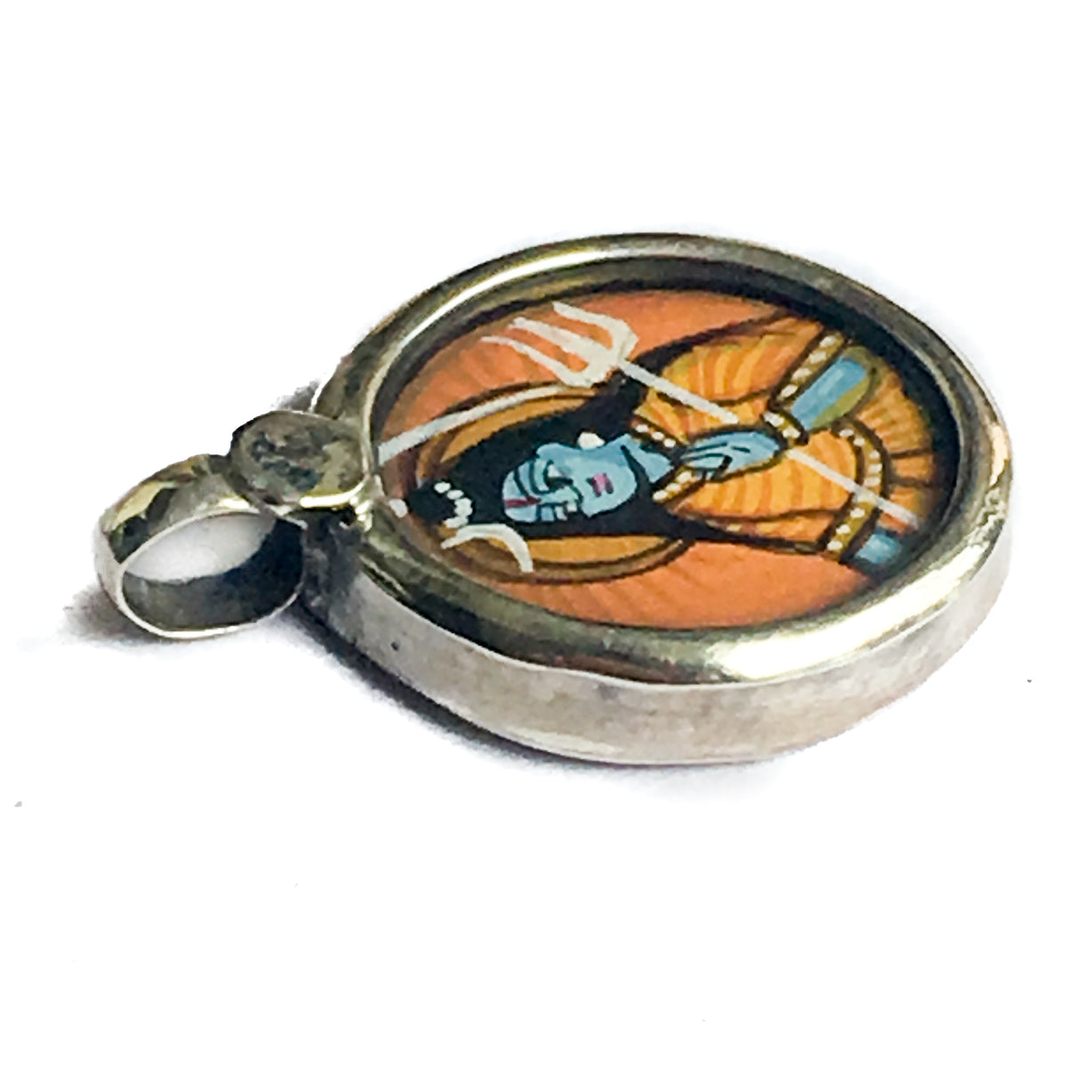 Miniature Painting of Shiva Charm by IndiOdyssey