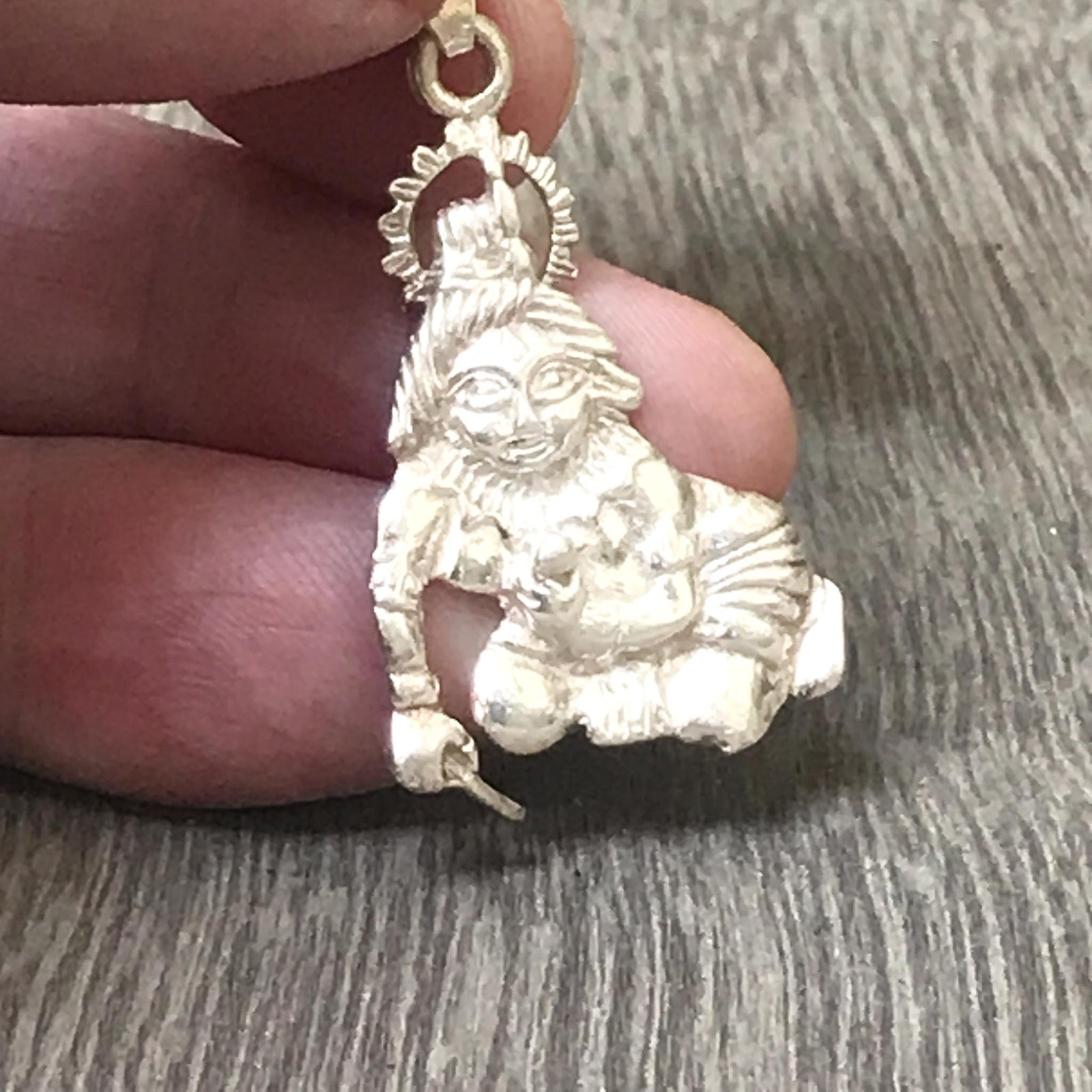 Laddu Gopal Ji Krishna Sterling Silver Pendant