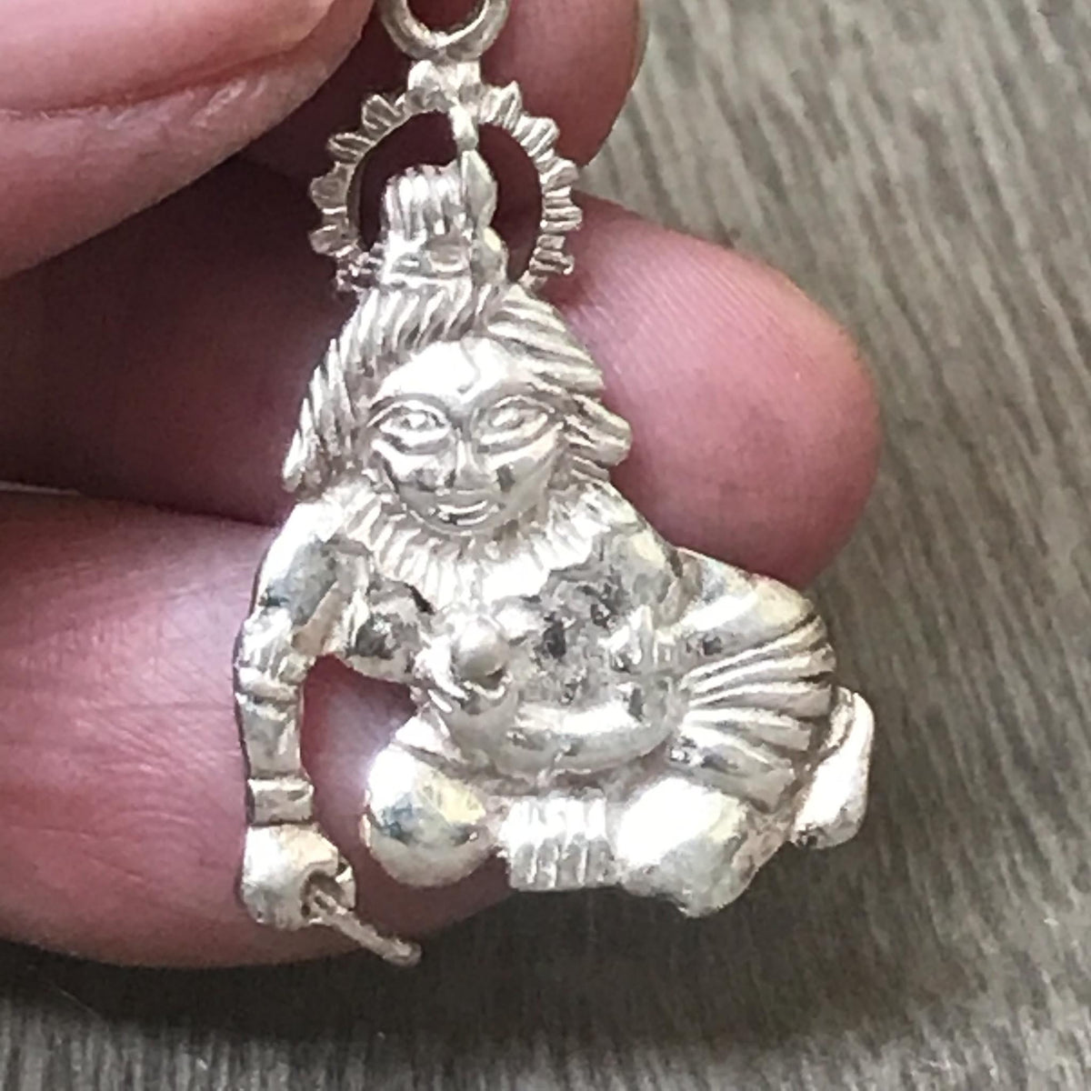 Laddu Gopal Ji Krishna Sterling Silver Pendant