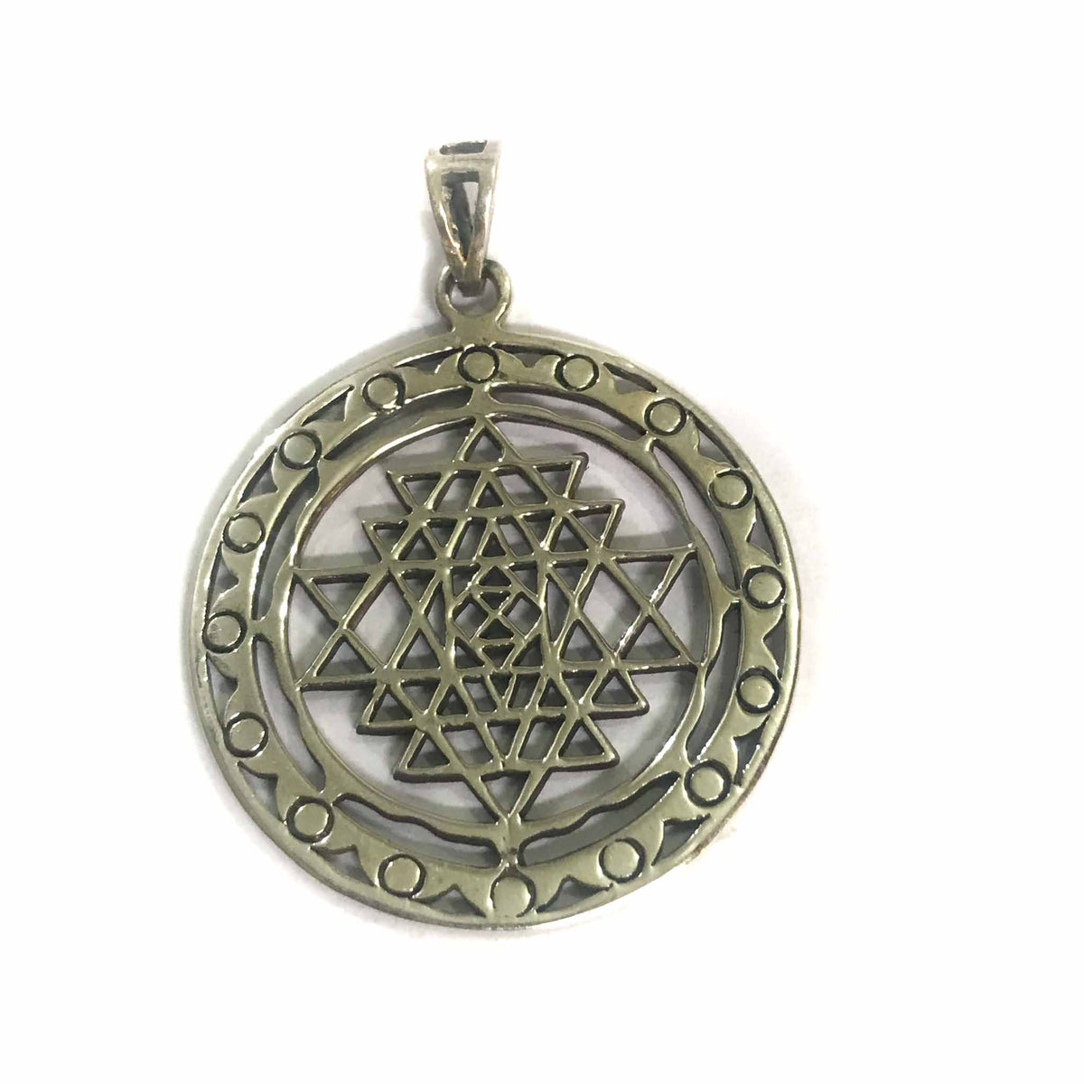 Sri Yantra Pendant Sterling Silver, 6g