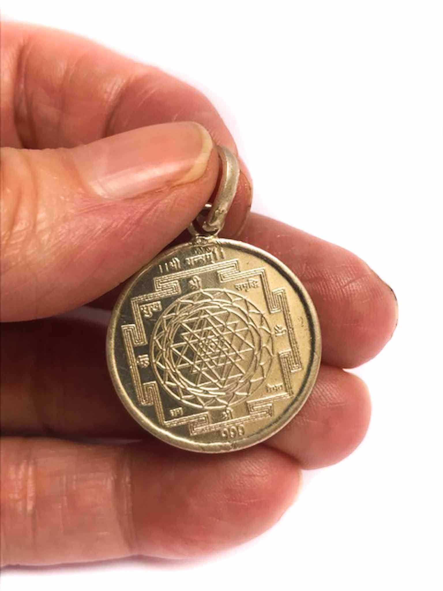 Sri Yantra Silver Pendant