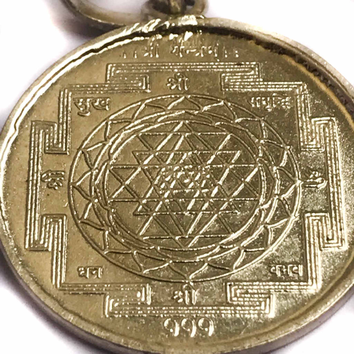 Sri Yantra Silver Pendant