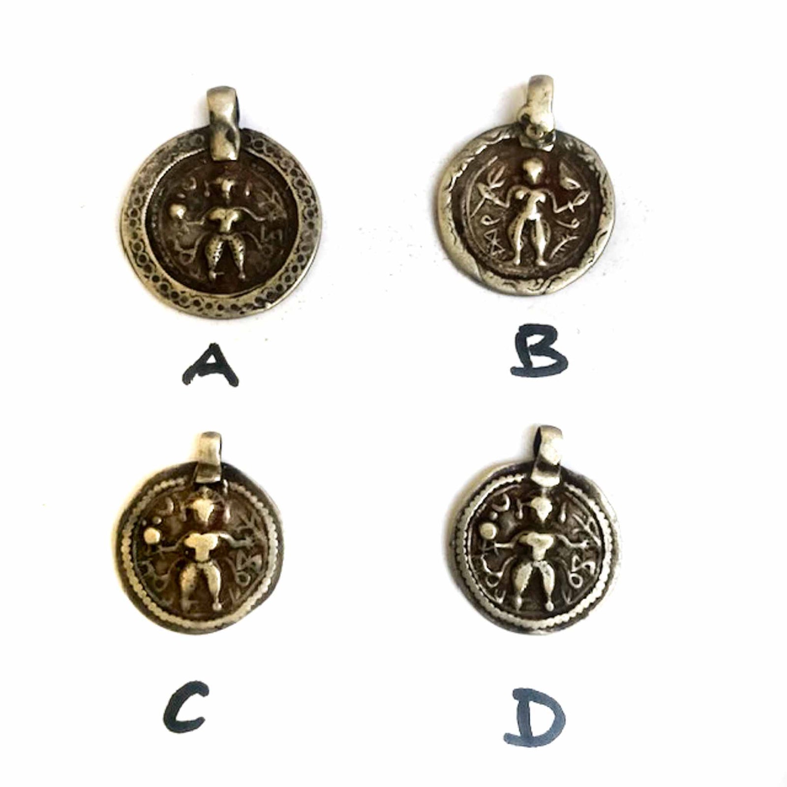 Antique Silver Shiva (Bhairava) Amulet Rajasthan ca. 1910s